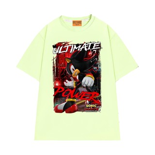 Áo Thun Hoạt Hình NGỐ TEE Sonic the Hedgehog Ultimate Power Shadow Chất Vải Cotton 75 Thoáng Mát