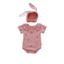 QC Set thỏ cherry tặng kèm mũ cho bé, hàng quảng châu vải mềm mịn cho bé gái 5-13kg