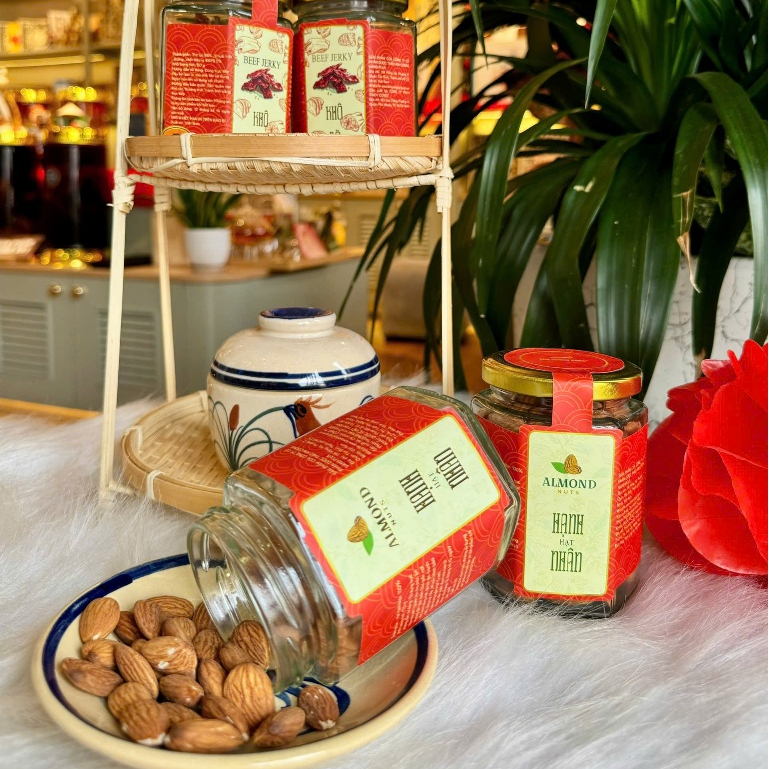 Ảnh Hạt Hạnh Nhân Mỹ Sấy Tách Võ Hữu Cơ Kim Cương Vàng Hạt Chất Lượng Ăn Kiêng Làm Sữa Ngũ Cốc Dinh Dưỡng 170 Gram 3