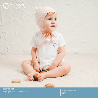 BuBaby Bộ ngắn tay cài chèo Siro cao cấp cho bé trai và bé gái BSR140804