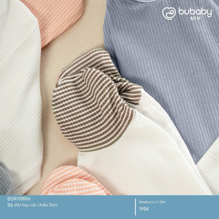 BuBaby Bộ dài tay cài chéo Siro cao cấp cho bé trai và bé gái BSR110806