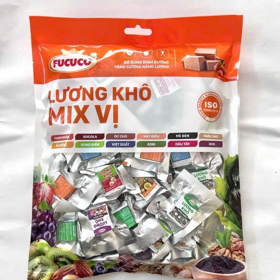 1KG Lương khô mini mix 13 VỊ dinh dưỡng FUFUCO Thức Ăn Vặt SEE FOOD ...