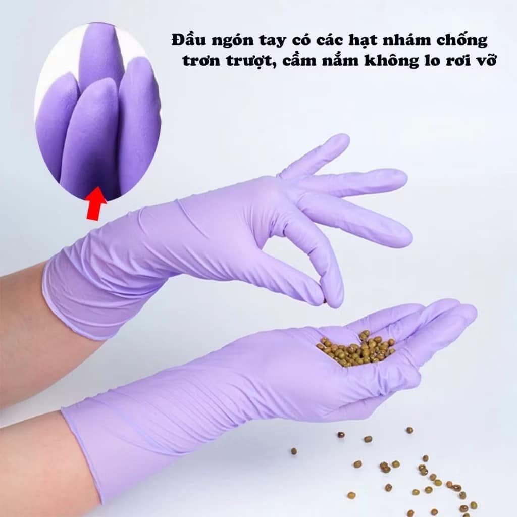 BỊCH 10 ĐÔI GĂNG TAY CAO SU SIÊU DAI BEESURG DÀI 35CM TRÁNH NƯỚC CHẢY VÀO TAY