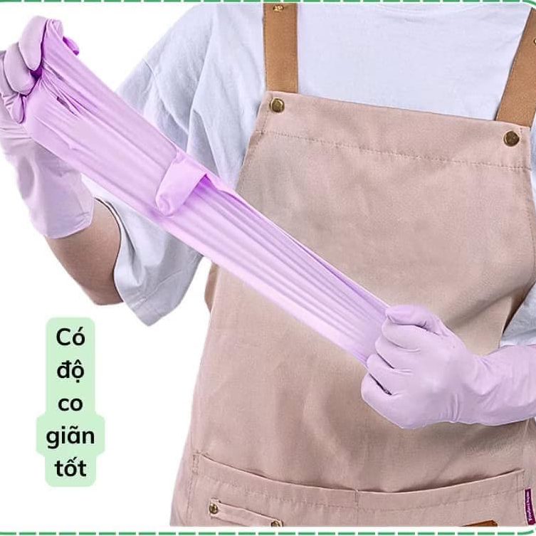 BỊCH 10 ĐÔI GĂNG TAY CAO SU SIÊU DAI BEESURG DÀI 35CM TRÁNH NƯỚC CHẢY VÀO TAY