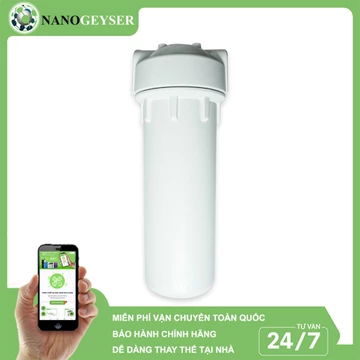 Cốc lọc nước đầu nguồn 10in ren 21, ren 13, đầu nối nhanh, Cốc lọc nước máy RO, Cốc lọc nước máy Nano