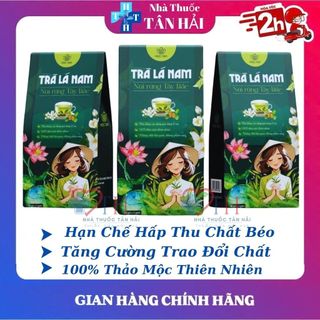 Trà Lá Nam 10 Vị hỗ trợ giảm cân, mát gan, thanh lọc cơ thể chống lão hóa, hộp 60 túi lọc