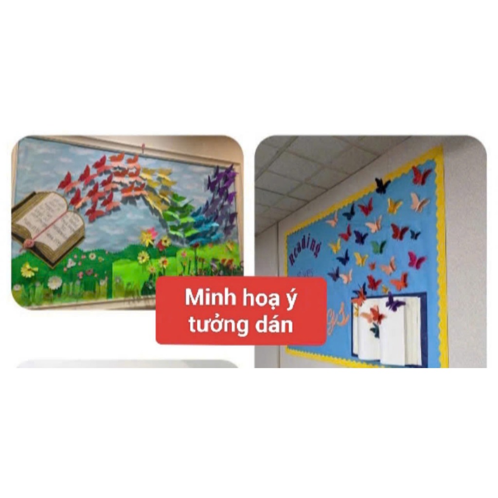 MẪU QUYỂN SÁCH KÈM 50 CHÚ BƯƠM (  trang trí lớp )