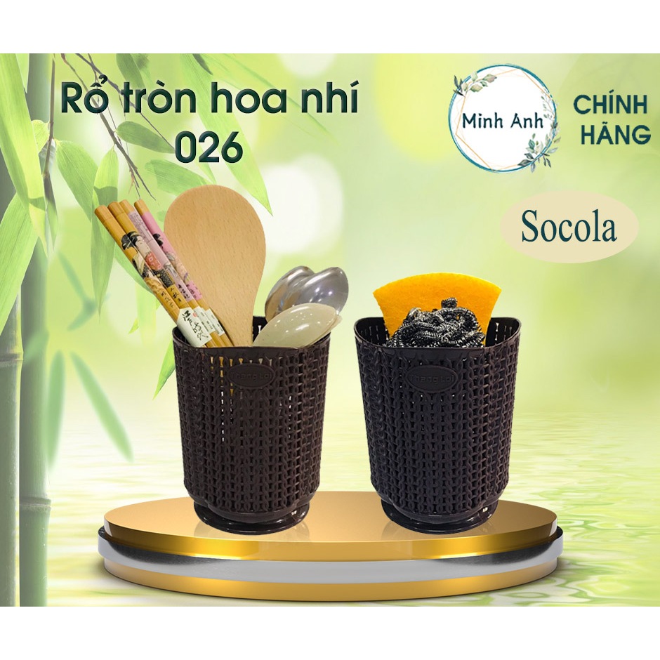[Hỏa tốc] Rổ nhựa tròn nhỏ giá rẻ đựng vật dụng TL-026 khay