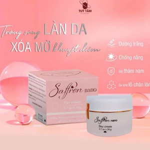 Kem dưỡng ẩm trắng da, chống lão hoá, căng bóng và trẻ hoá Tùy Tâm pharma - ban ngày và ban đêm Saffron nano