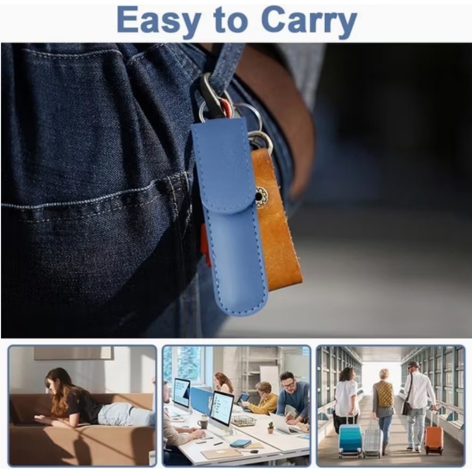 Bộ Dụng Cụ Làm Sạch Tai Di Động Dụng Cụ Loại Bỏ Nến Tai Kèm Túi Da PU Dùng Tại Nhà và Du Lịch
