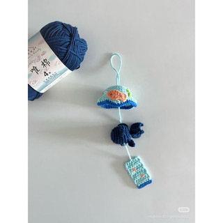 [Có chuông] Chuông gió móc khoá len hình trang trí nhà treo cửa dễ thương bằng len Handmade 8/3