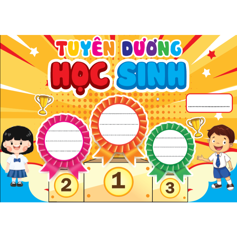 BẢNG TUYÊN DƯƠNG HỌC SINH ( đồ dùng dạy học MIKI )