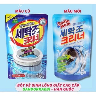Bột Tẩy Lồng Giặt Hàn Quốc Gói 450g – Vệ Sinh Máy Giặt Gọn Gàng, Dễ Sử Dụng – CÔ THƯ MARKET