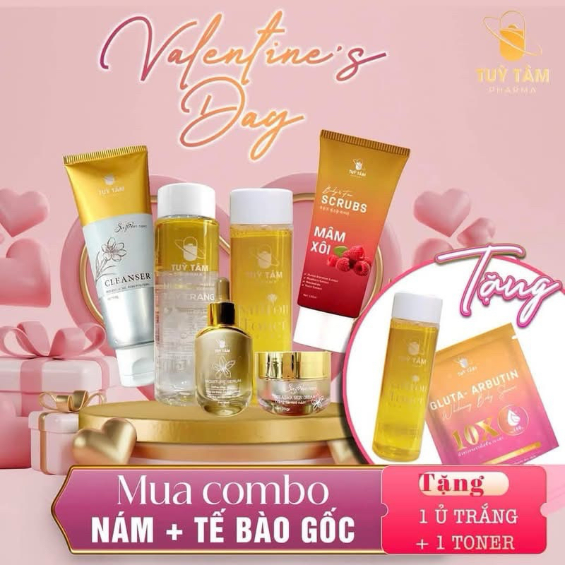 COMBO PEEL da - Tùy Tâm Pharma - Bao gồm: Serum MESO + Kem HA + Kem PEEL