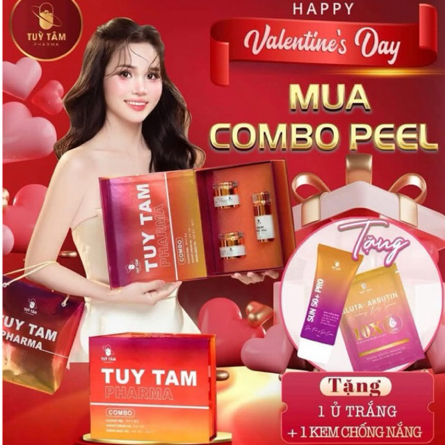 COMBO PEEL da - Tùy Tâm Pharma - Bao gồm: Serum MESO + Kem HA + Kem PEEL