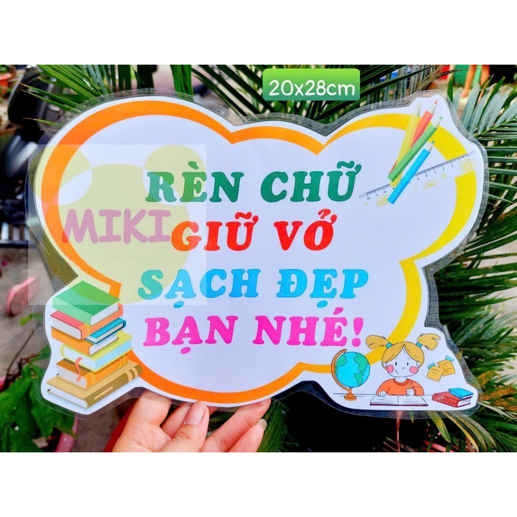 KHẨU HIỆU TRANG TRÍ LỚP (Đồ dùng dạy học Miki)