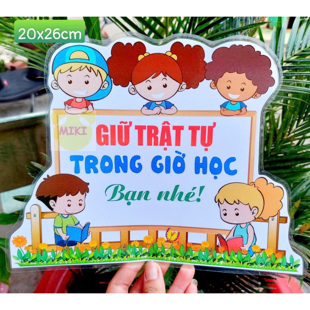 KHẨU HIỆU TRANG TRÍ LỚP (Đồ dùng dạy học Miki)