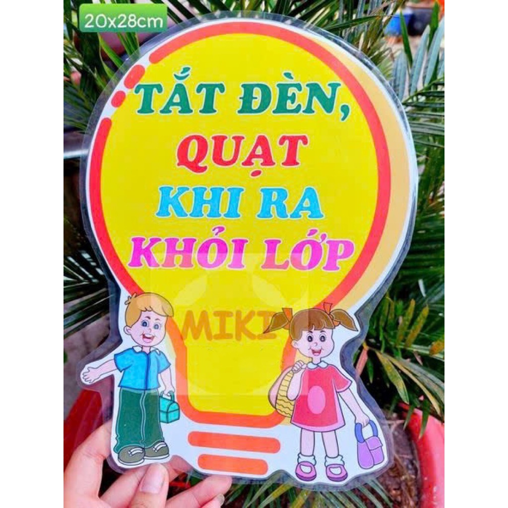 KHẨU HIỆU TRANG TRÍ LỚP (Đồ dùng dạy học Miki)