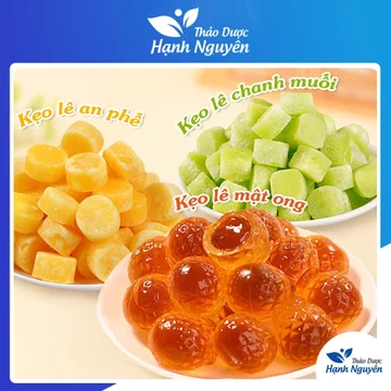 Combo kẹo lê an phế mix vị 100g, chanh muối, mật ong, kẹo lê cứng, kẹo ngậm ho, tiêu đờm, bổ phế