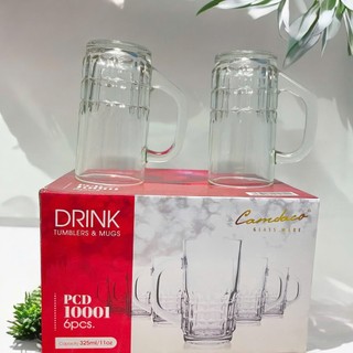 Bộ 12 Ly Thủy Tinh Có Quai 131 Uống Cà Phê 275ML –  PCD10001 Cẩm Đạt