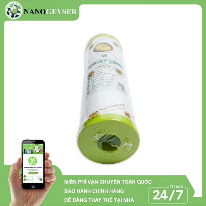 Lõi lọc nước số 1 máy RO, Lõi PP 5 Micron, Dùng cho các dòng máy lọc nước RO, Kangaroo, Karofi, Aqua – 2