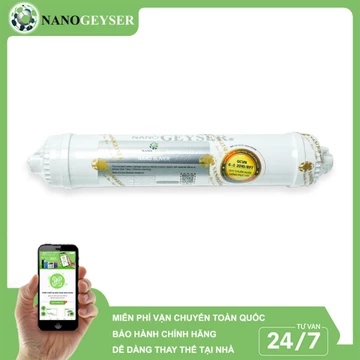Lõi Nano Silver, Lõi lọc nước số 7, Dùng cho các dòng máy lọc nước RO, NANO, UF, Geyser, Kangaroo, Karofi, Aqua...