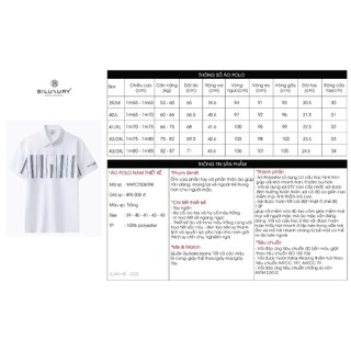 [T7_ĐỒNG GIÁ 329K] Áo Polo Nam 9APCT506TRK Biluxury Chất Liệu Polyester Polo Thiết Kế Cao Cấp