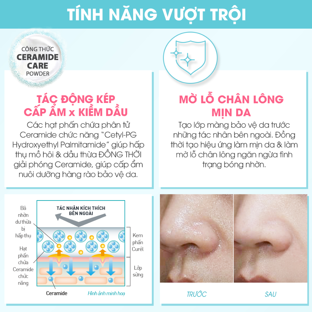 Ảnh Kem phấn dưỡng da cấp ẩm chuyên sâu curél intensive moisture care powder in balm 34g 2