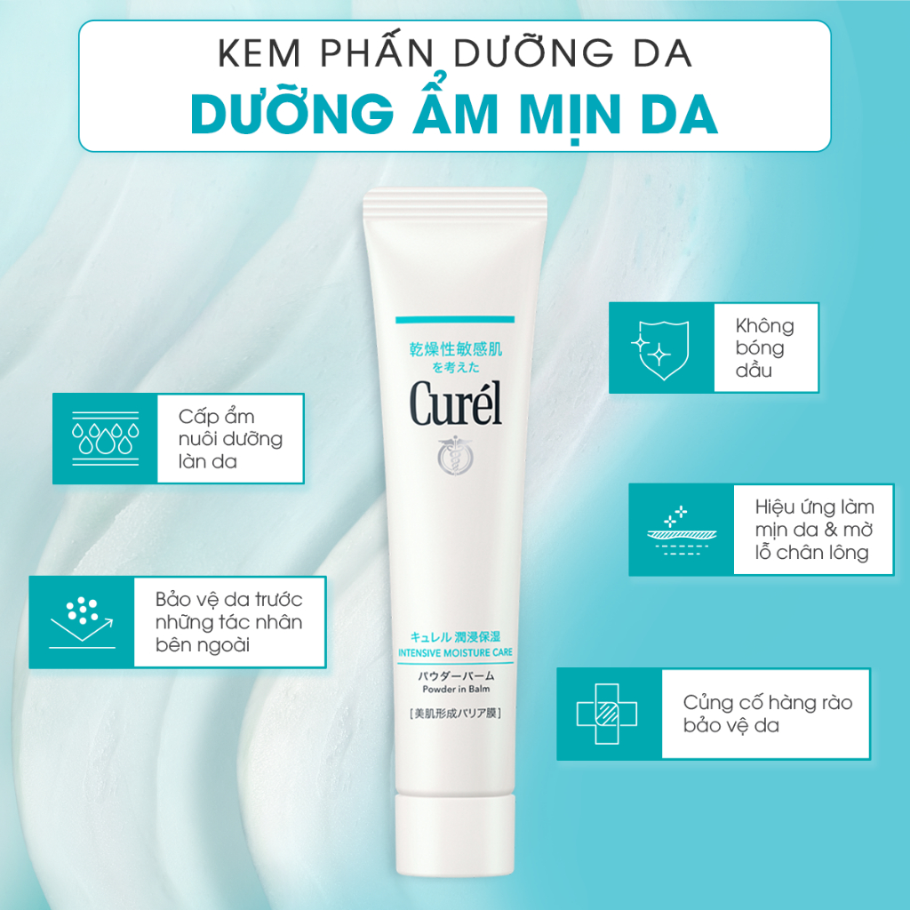 Ảnh Kem phấn dưỡng da cấp ẩm chuyên sâu curél intensive moisture care powder in balm 34g 1