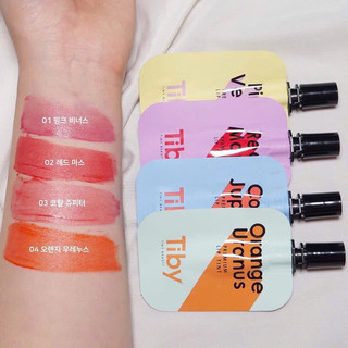 (Màu Bling Bling) Son Tint Bóng 4 màu Siu Cute thuần siu siu đẹp Hàn Quốc Tiby Tiny