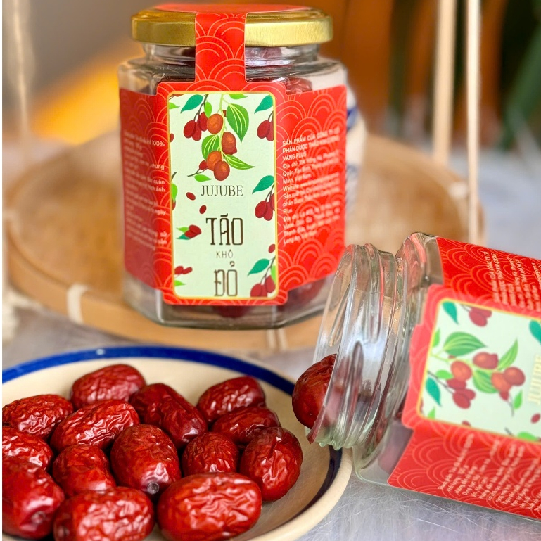 Ảnh Táo Đỏ Sấy Khô Kim Cương Vàng Mát Gan Hỗ Trợ Tiêu Hóa Tăng Cường Sức Khỏe Chống Oxy Hóa Lọ 100 Gram 2