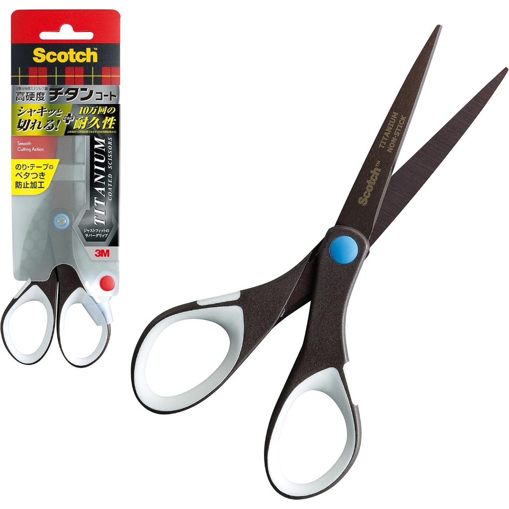 Kéo 3M Scotch Titanium/Chống Dính/Siêu Bền 100k Lần Cắt/Văn Phòng/Thủ Công/1457/1467/1468