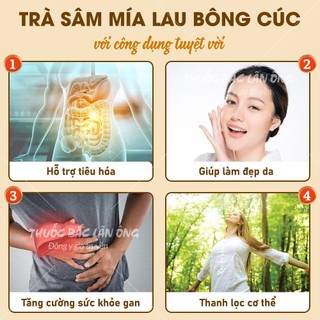 Trà sâm mía lau bông cúc, set đủ vị nấu 5-7 lít nước, thanh nhiệt, giải khát, tặng kèm hạt chia