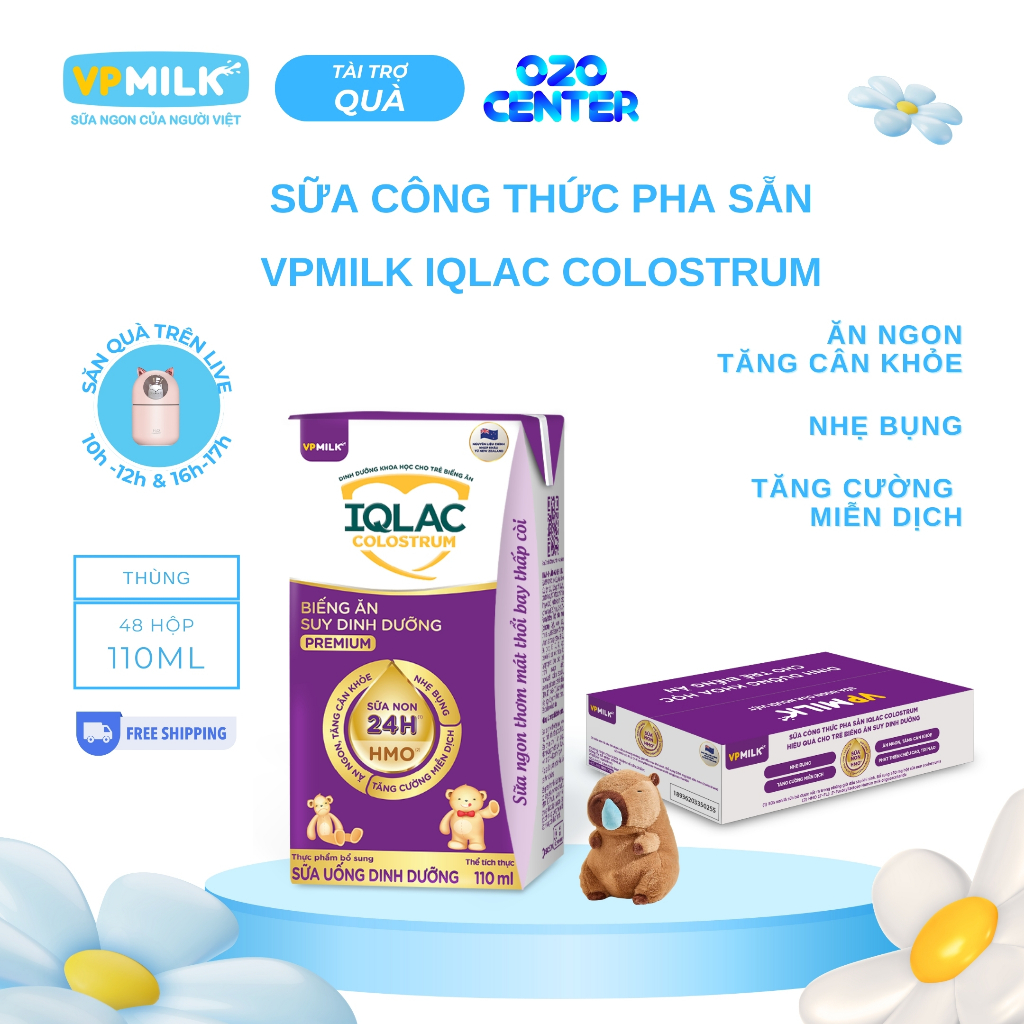 IQLac Colostrum Biếng Ăn Suy Dinh Dưỡng Premium T48H 110ml