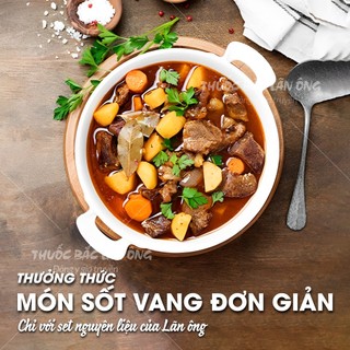 Gia vị nấu sốt vang, set nguyên liệu đầy đủ, thơm ngon, chuẩn vị, tiện lợi - Lãn Ông