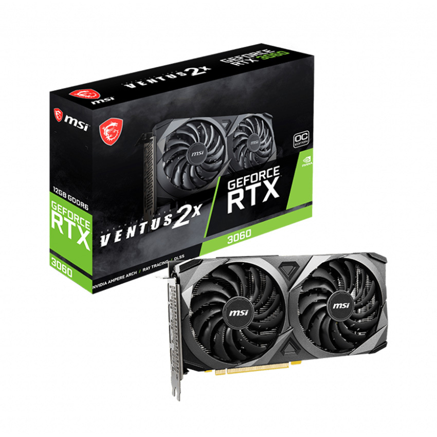 Card màn hình MSI GeForce RTX 3060 VENTUS 2X 12G OC | HDMI, DP | BigBuy360 - bigbuy360.vn