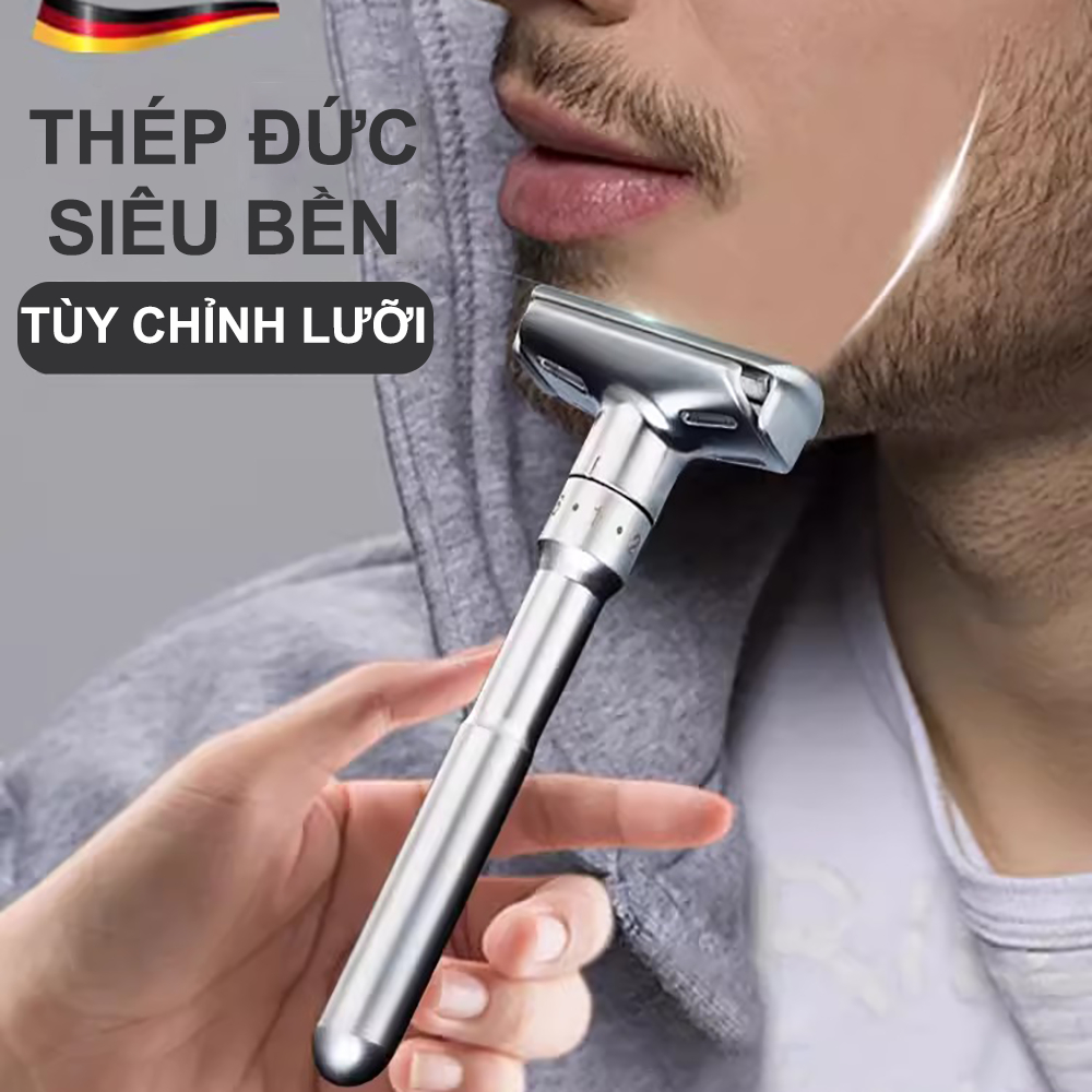 Dao cạo râu Cổ điển dành cho nam giới TẶNG 10 LƯỠI DAO PLATINUM SIÊU ...