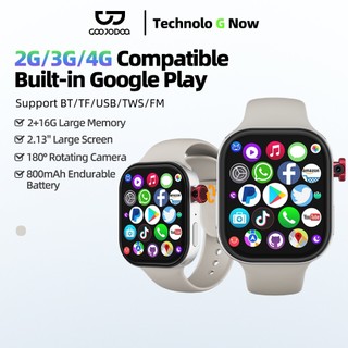 Đồng hồ thông minh thể thao chống nước Goojodoq 2025 có khe cắm thẻ SIM, camera, GPS,Điện thoạiVideo