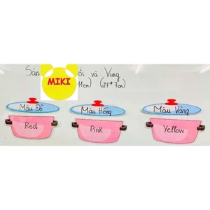 BỘ NỒI VÀ VUNG dạy học (Đồ Dùng Dạy Học MIKI)