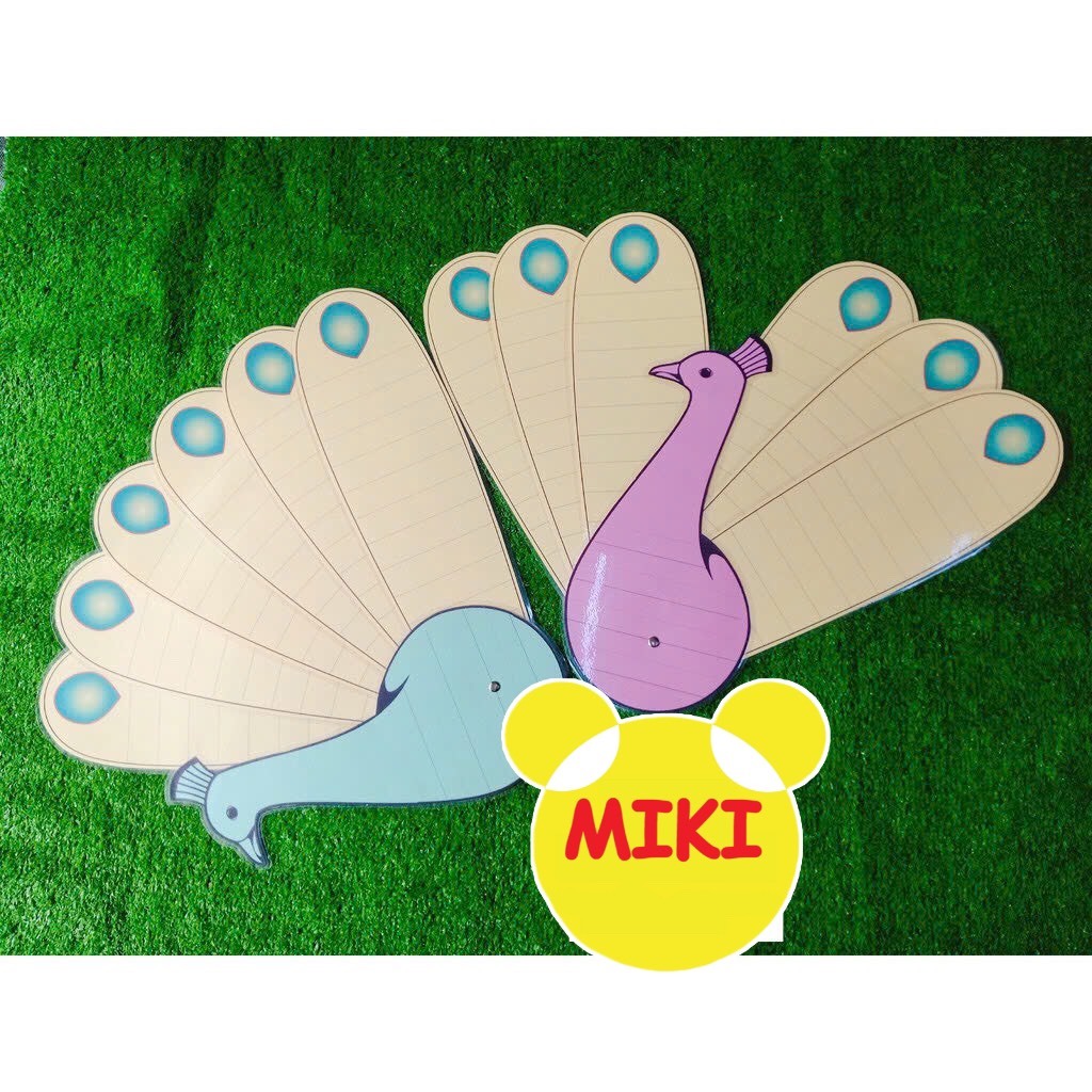 Chú công A4 10 đuôi (SIZE A4), giao màu ngẫu nhiên (Đồ Dùng Dạy Học)