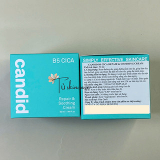 [Minisize 10ml] Kem Dưỡng Giúp Cấp Ẩm, Phục Hồi Candid B5 Cica Repair & Soothing Cream