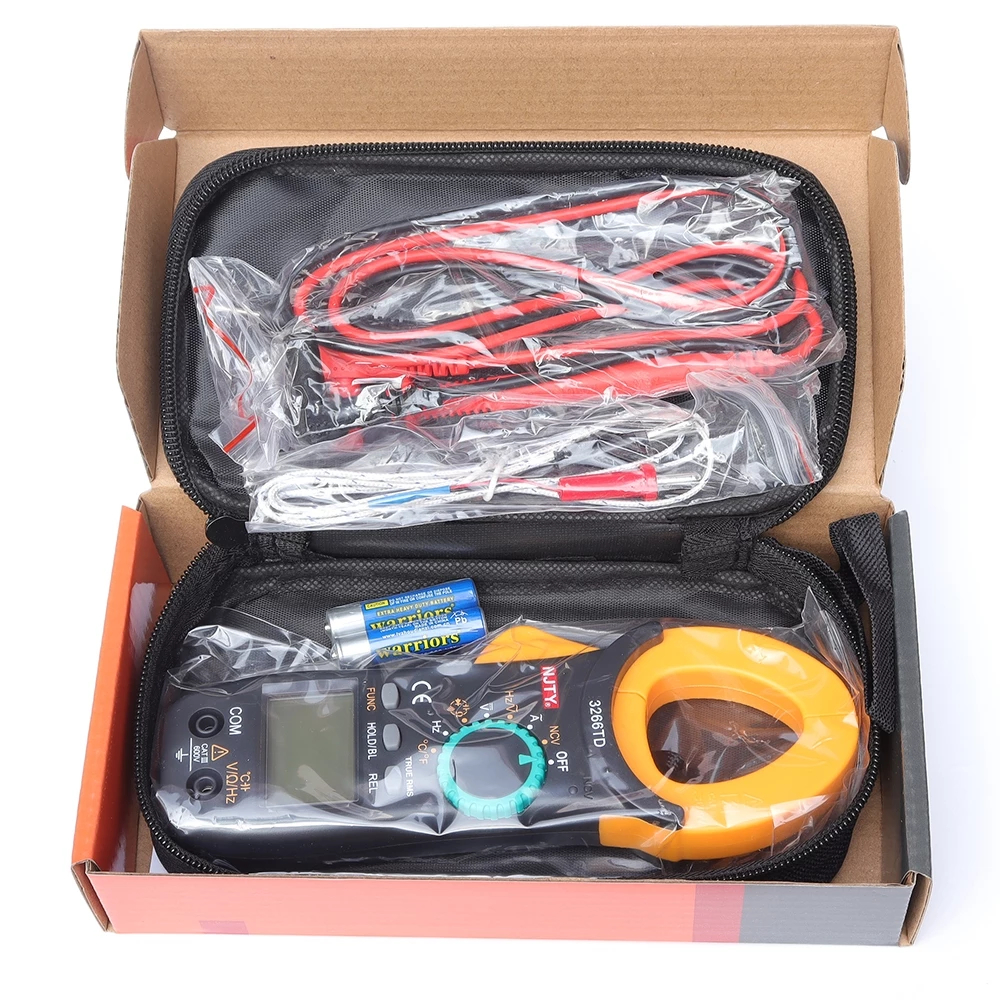 [LOẠI 1] Ampe Kìm Đồng Hồ Kẹp Vạn Năng 3266TD NJTY Cao Cấp Đo Tụ, Tần Số, Nhiệt Độ, Điện Trở, Điện Áp Chính Hãng