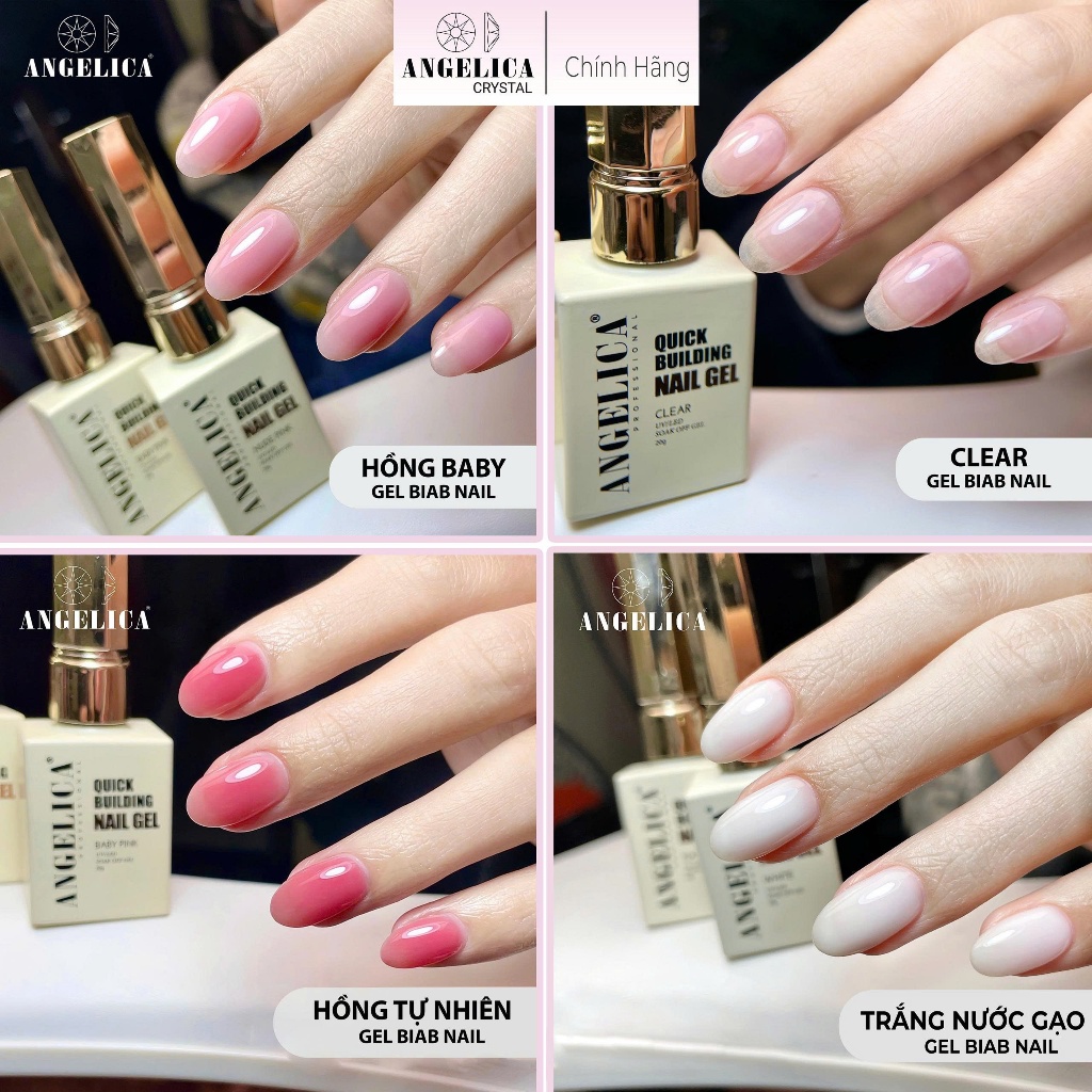 Gel Biab Màu Best Seller ANGELICA Chính Hãng Chai 20g - Gel Biad Cao Cấp Nail