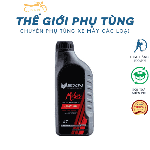Nhớt Cao Cấp EXN 4T-15W40 Cho Xe Số, Xe Ga, Côn Tay, Moto