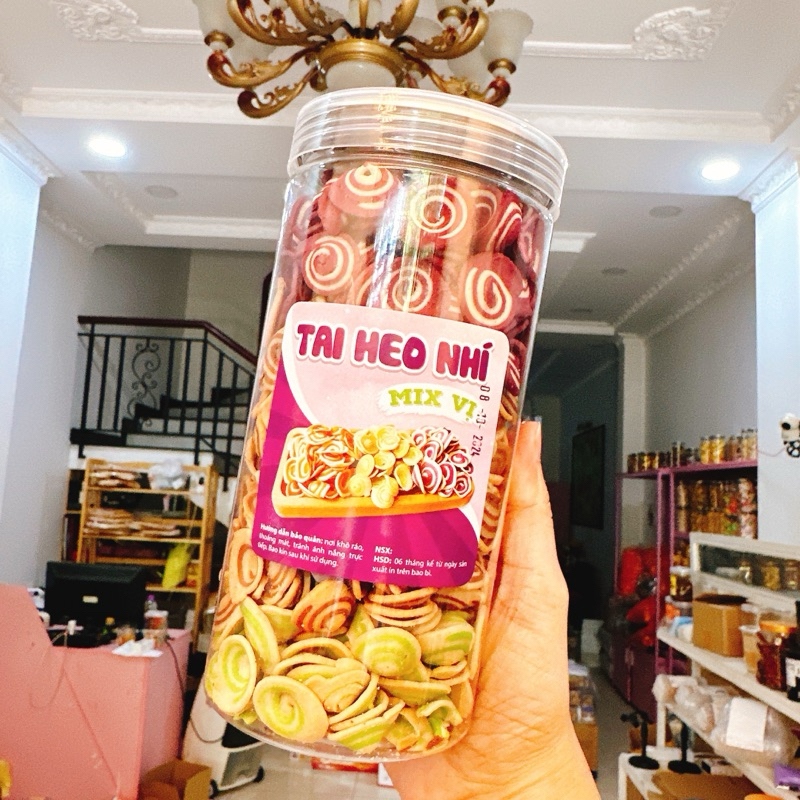 TAI HEO NHÍ CỐT DỪA MIX 3 VỊ TRUNG HIẾU LOẠI ngon- HỘP 320GR
