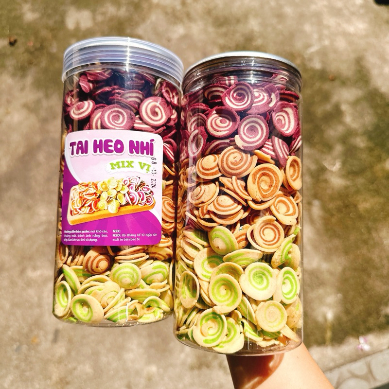 TAI HEO NHÍ CỐT DỪA MIX 3 VỊ TRUNG HIẾU LOẠI NGON - 1 Hộp 320GR