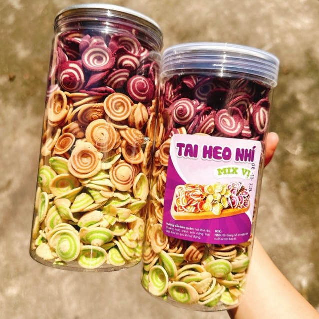 TAI HEO NHÍ CỐT DỪA MIX 3 VỊ TRUNG HIẾU LOẠI ngon- HỘP 320GR