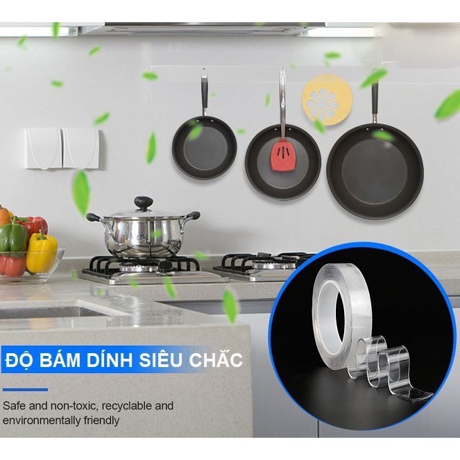 (Combo 5) BĂNG KEO TRONG SUỐT SIÊU DÍNH - Chịu Lực Tốt Dễ Dàng Sử Dụng