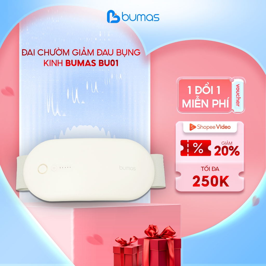 Product image Máy Chườm Bụng Kinh-Đai Massage Giảm Đau Bụng Kinh BUMAS BU01-Hỗ Trợ Chống Lão Hóa-Quà Tặng Bạn Gái 1
