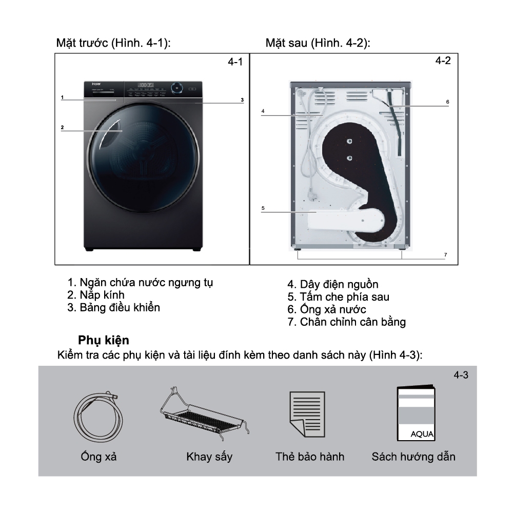 [SALE SỐC] Máy sấy bơm nhiệt Aqua 10kg AQH-H1000J.PS - Freeship toàn quốc - Bảo hành 2 năm
